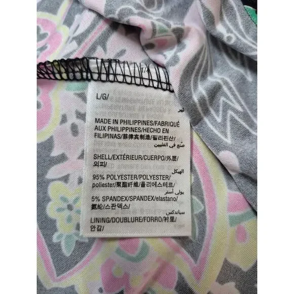 NWT INC International Concepts Polyester Maxi Dress Buddha Paisley Design Sz L - Picture 5 of 6